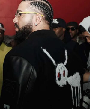 Rapper Drake For All The Dogs OVO Black Varsity Jacket