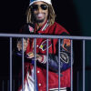Rapper Lil Jon 2025 Red and Black Varsity Jacket