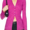 Rebecca Nobody Wants This S02 Pink Ribbed Top For Sale