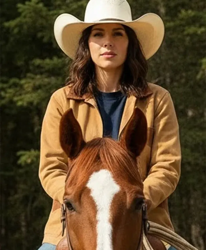 Rebecca Todd Heartland Brown Cotton Jacket For Sale