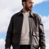 Reminder Deniz Brown Leather Jacket