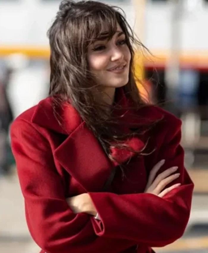 Reminder S01 Hande Erçel Red Wool Coat