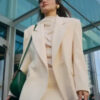 Reminder S01 Hande Erçel White Wool Blazer