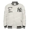 Retro New York Yankees Classic Rib Satin Jacket