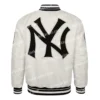 Retro New York Yankees Classic Rib Satin Jacket Unisex