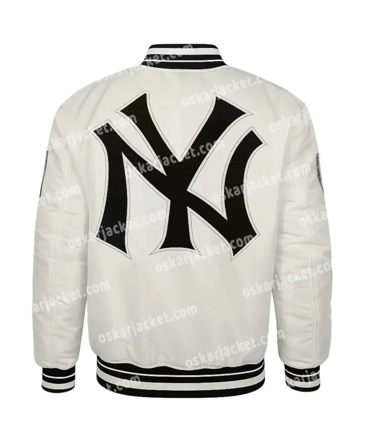 Retro New York Yankees Classic Rib Satin Jacket Unisex