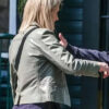 Reunion Anne-Marie Duff Green Leather Jacket