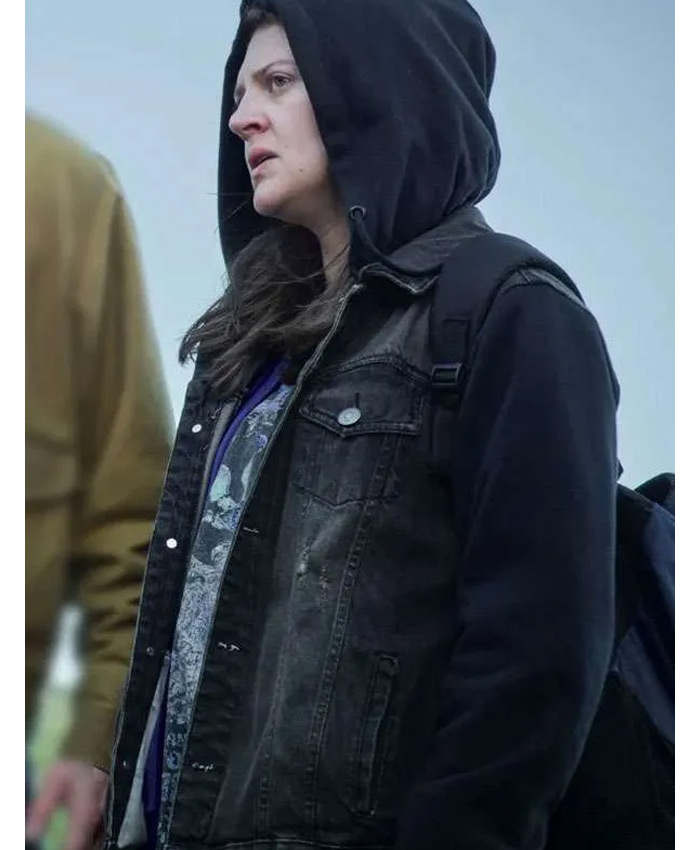 Reunion Tv Series Lara Peake Black Denim Jacket