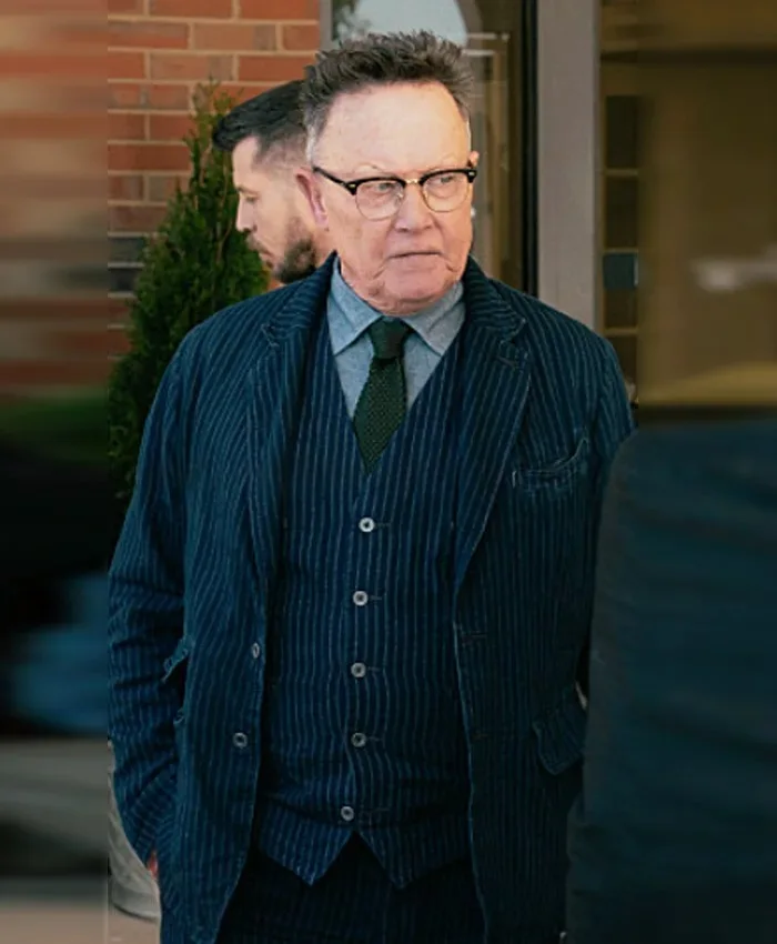 Robert Patrick Tulsa King S03 Blue Pinstriped Blazer