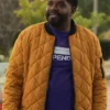 Ron Funches Loot S03 Yellow Bomber Jacket