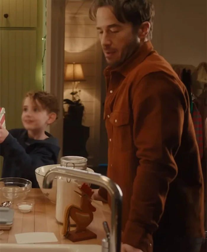 Ryan Carnes A Cherry Pie Christmas Brown Jacket For Sale