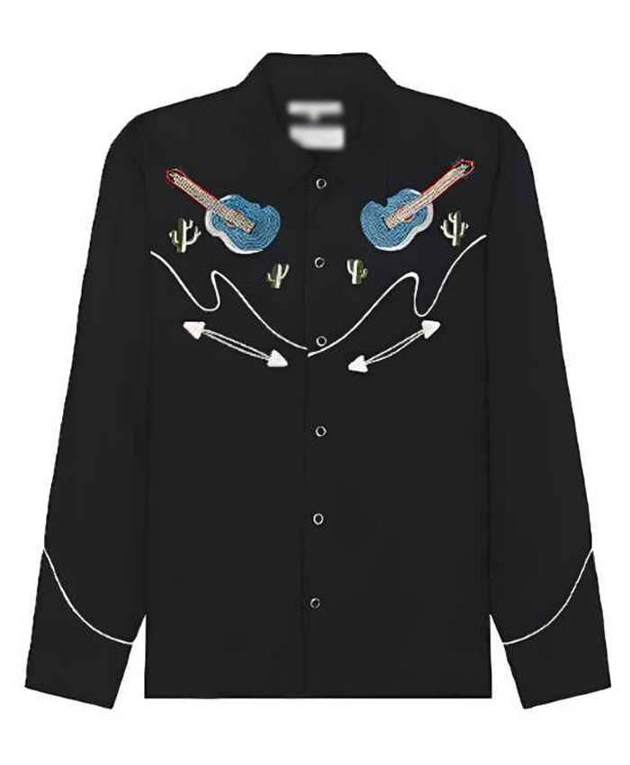 Sam Riordan Gen V Tv Series Asa Germann Black Guitar Shirt