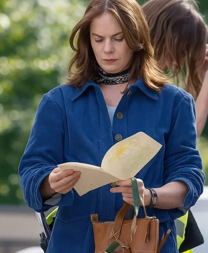 Sarah Tucker Down Cemetery Road Blue Velvet Jacket