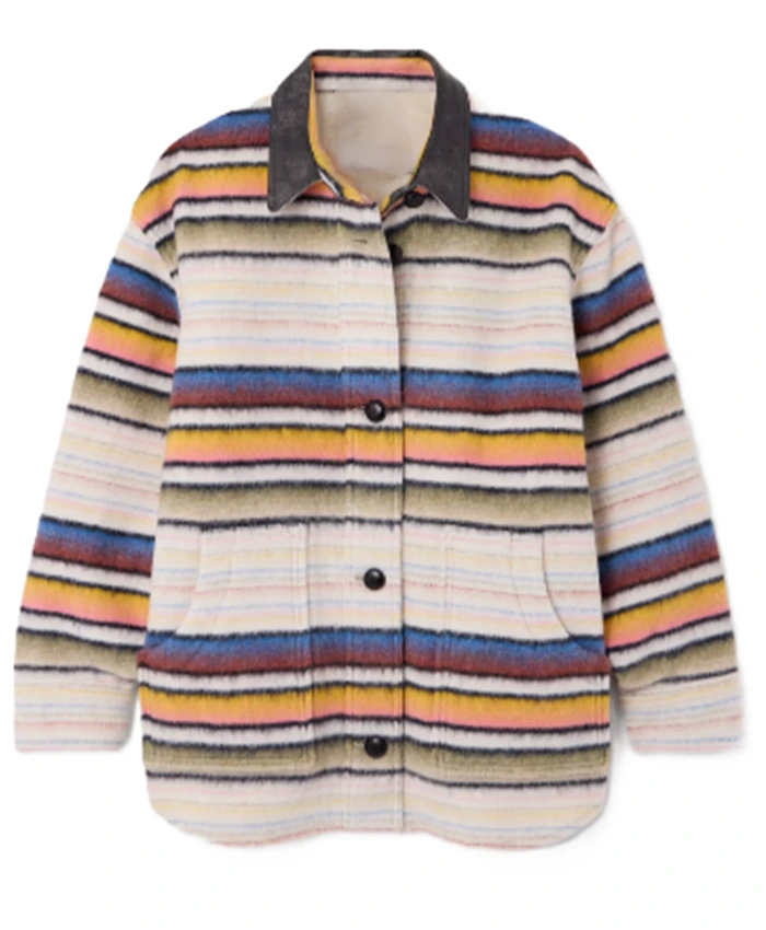 Sasha Nobody Wants This S02 Striped Shacket For Sale