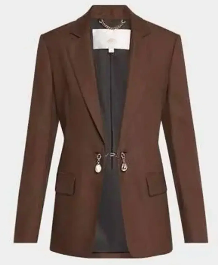 Selena Gomez Only Murders In The Building S05 Brown Blazer For Sale