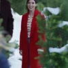 Shae Robins A Christmas Prayer Red Wool Coat For Sale
