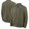 Shop Detroit Lions Salute To Service Olive Bomber Jacket