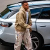 Shop Kylian Mbappé Brown Hooded Jacket