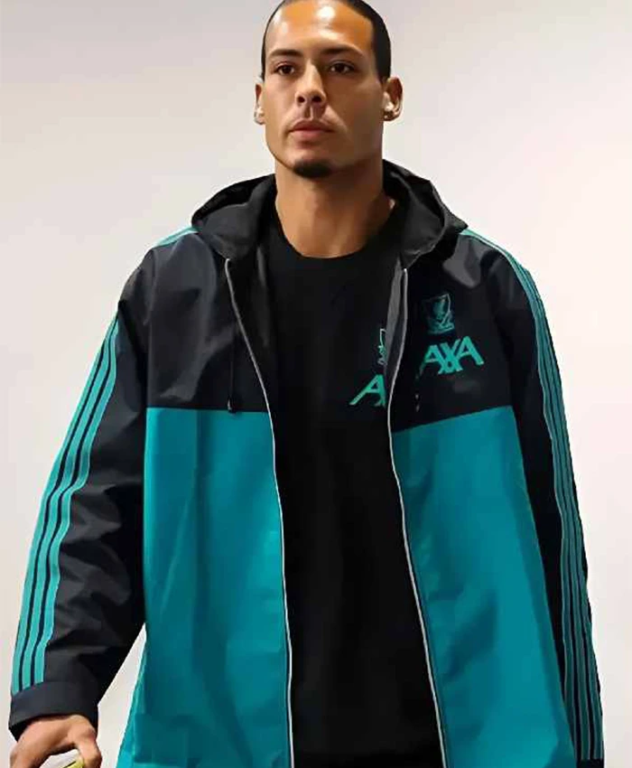 Shop LFC 25-26 Icons Hooded Parka Zip-up Jacket