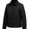Shop Lee El Queen Mantis S01 Black Quilted Jacket