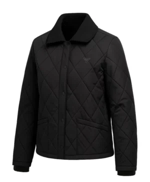 Shop Lee El Queen Mantis S01 Black Quilted Jacket