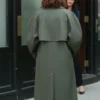 Shop Molly Novak Loot S03 Green Long Coat