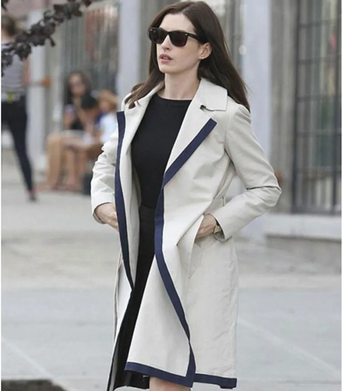 Shop The Intern Anne Hathaway Off-White Trench Coat