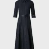 Shop Tory Johnson Good Morning America Black Denim Belted Dress