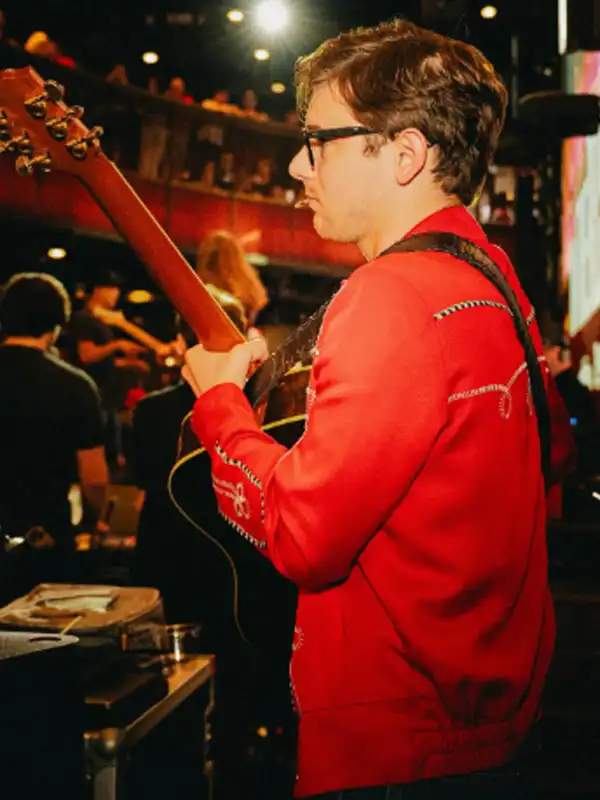 Singer William Beckmann Red Embroidered Western Bolero Jacket