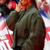 Singer and rapper Alesha Dixon Britain’s Got Talent 2025 Green Cotton Bomber Jacket