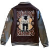 Snoop Dogg Death Row Records 1991 Grey and Brown Varsity Jacket Men and Women