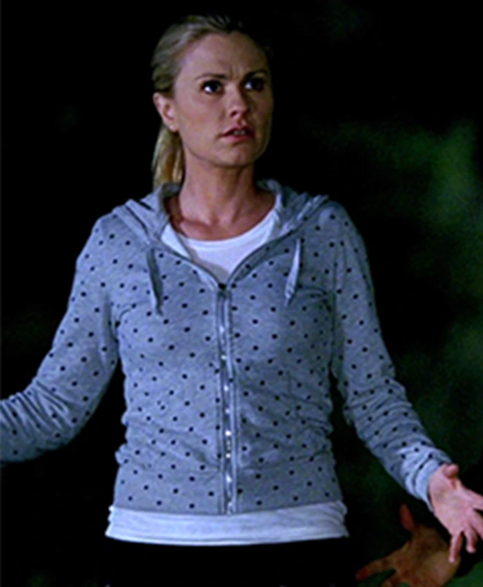 Sookie Stackhouse True Blood S04 Polka Dot Zip-up Hoodie