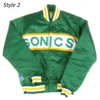Starter Green 80’s Seattle Supersonics Green Satin Jacket
