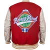 Black and white Breezy Bowl XX varsity jacket for Chris Brown fans and collectors