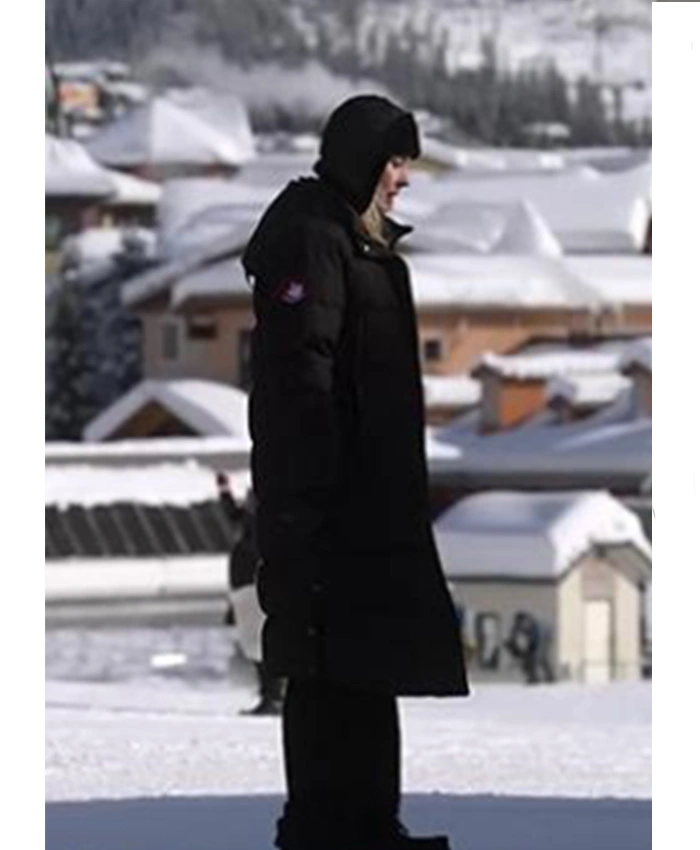 Taylor My Secret Santa Black Puffer Coat