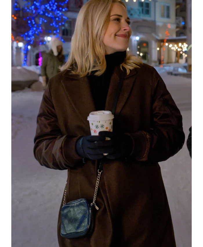 Taylor My Secret Santa Dark Brown Coat