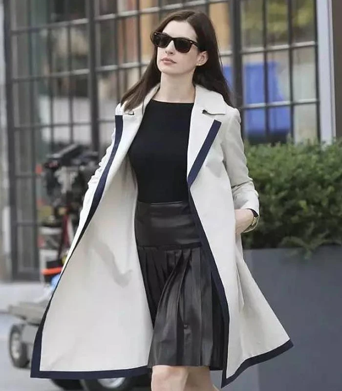 The Intern Anne Hathaway Off-White Trench Coat