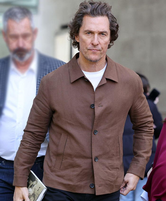 The Lost Bus Matthew McConaughey Brown Jacket