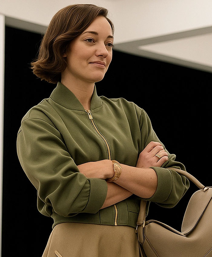 The Morning Show Celine Dumont Green Bomber Jacket