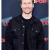 The Running Man Glen Powell Black Jacket