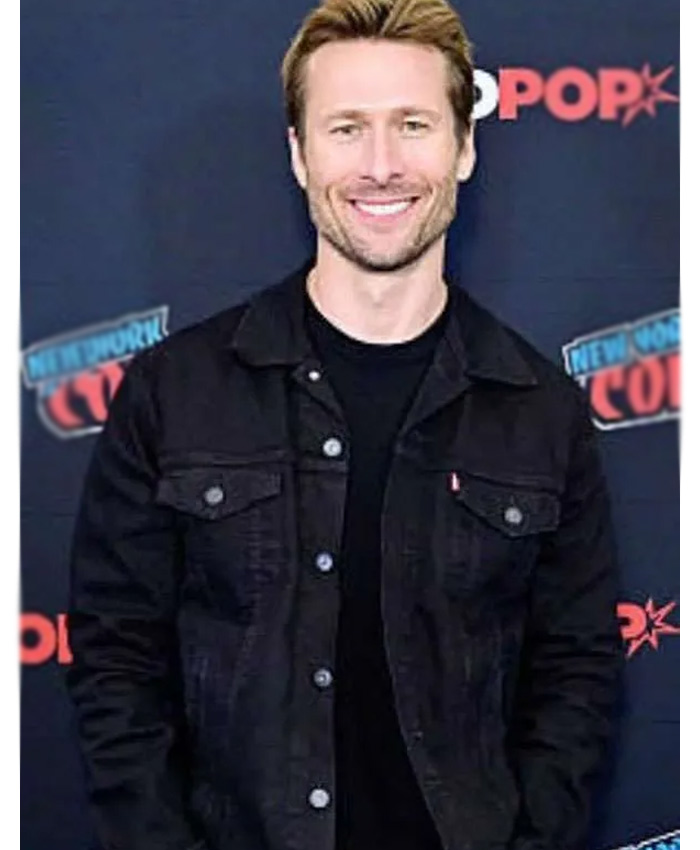 The Running Man Glen Powell Black Jacket