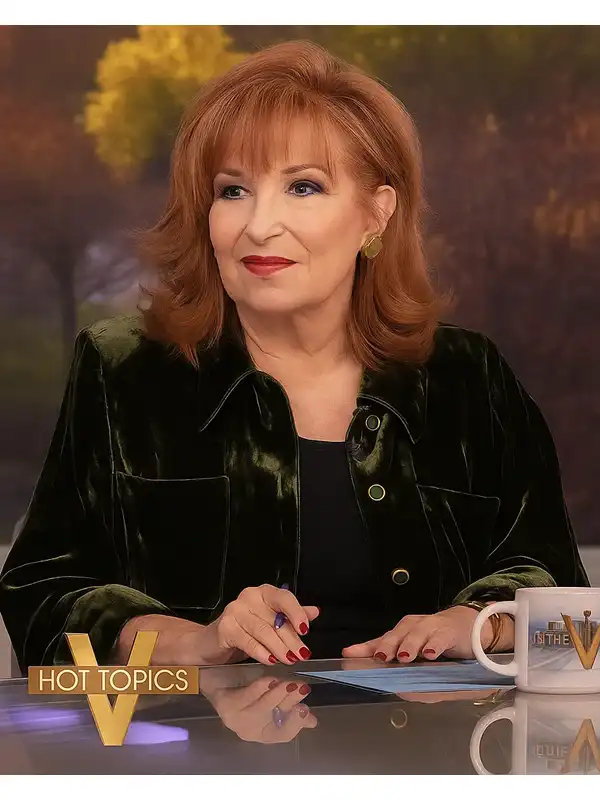 The View 2025 Joy Behar Green Velvet Jacket