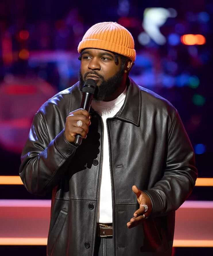 The Voice S28 Aarik Duncan Black Leather Jacket