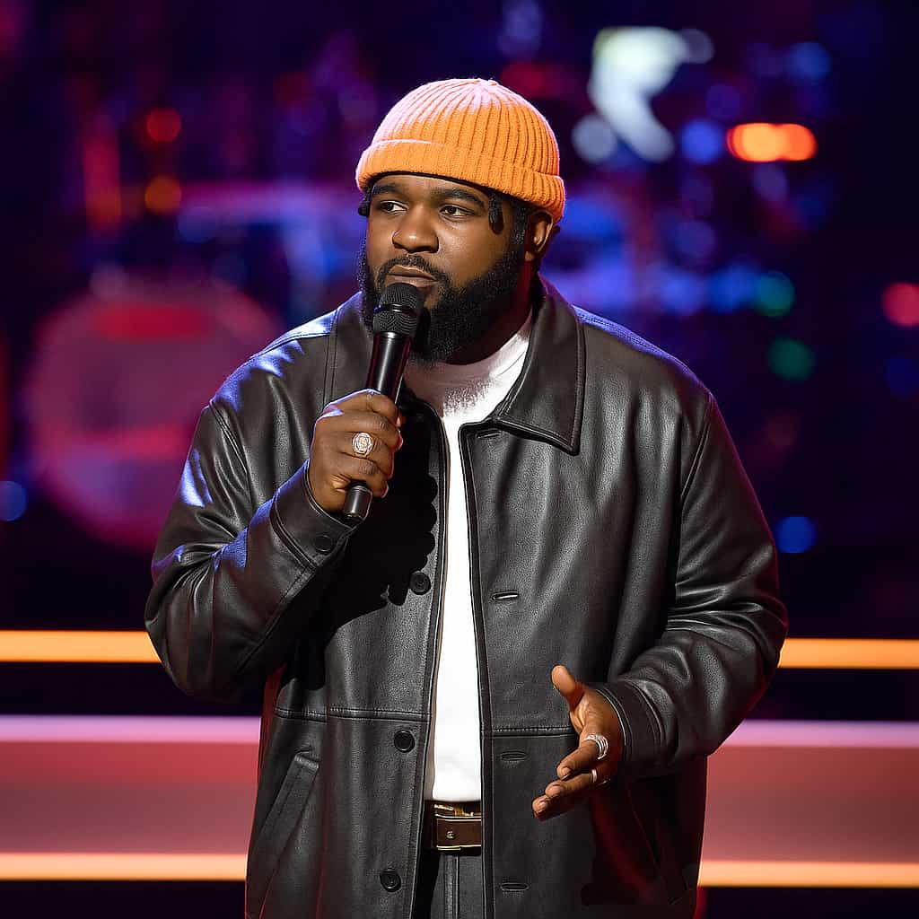 The Voice S28 Aarik Duncan Black Leather Jacket