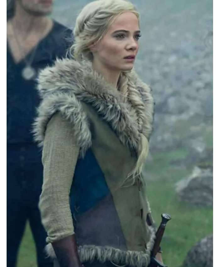 The Witcher S03 Freya Allan Fur Vest