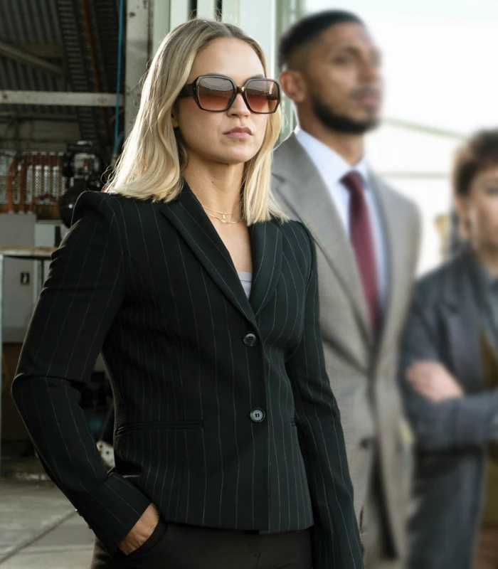 Tuuli Narkle NCIS Sydney S02 Black Blazer