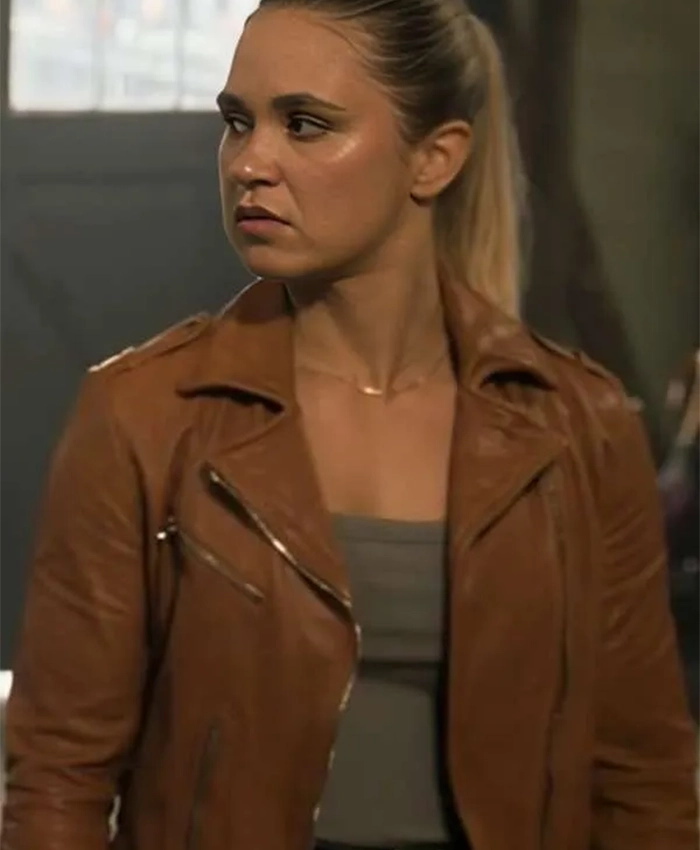 Tuuli Narkle NCIS Sydney S02 Leather Jacket For Sale