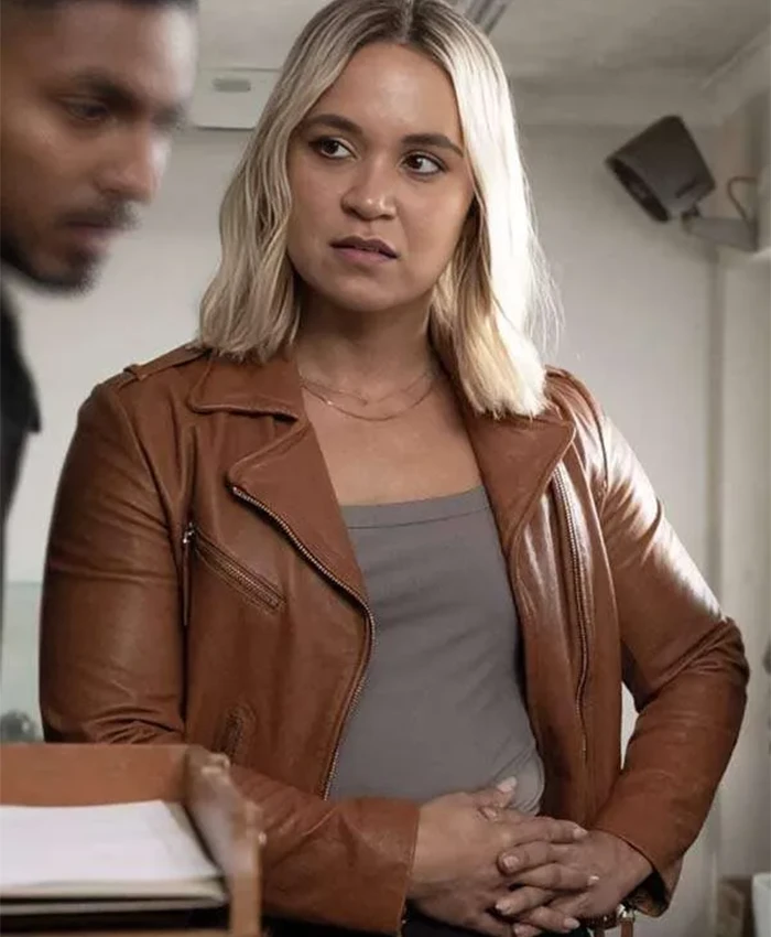 Tuuli Narkle NCIS Sydney S02 Leather Jacket