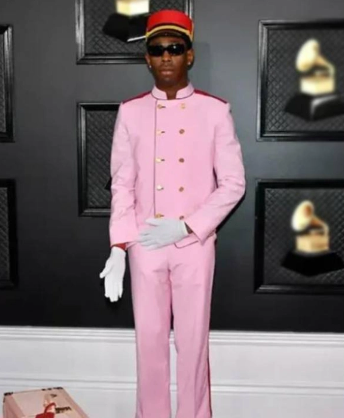 Tyler The Creator Pink Bellhop Suit