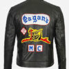 Unisex Pagan MC Black Leather Jacket
